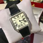 Cartier 44*35MM for Men 38*30MM For Lady Swiss Quartz Movement Diamond Bezel Watch